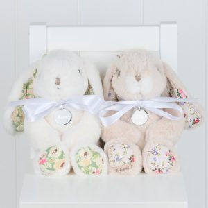 Pretty Personalised Floral Bunny