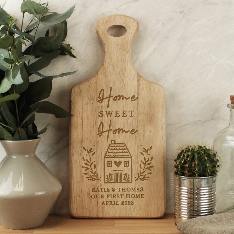 Personalised Home Sweet Home Wooden Paddle Board