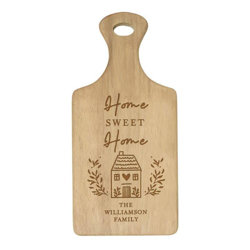 Personalised Home Sweet Home Wooden Paddle Board