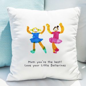 Personalised Childs Artwork Photo Upload Cushion