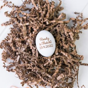 Wooden Ready to Hatch! Baby Announcement Egg