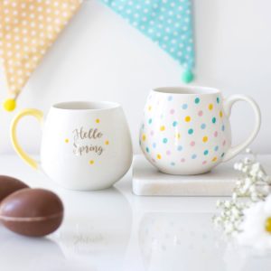 Hello Spring Rounded Ceramic Mug