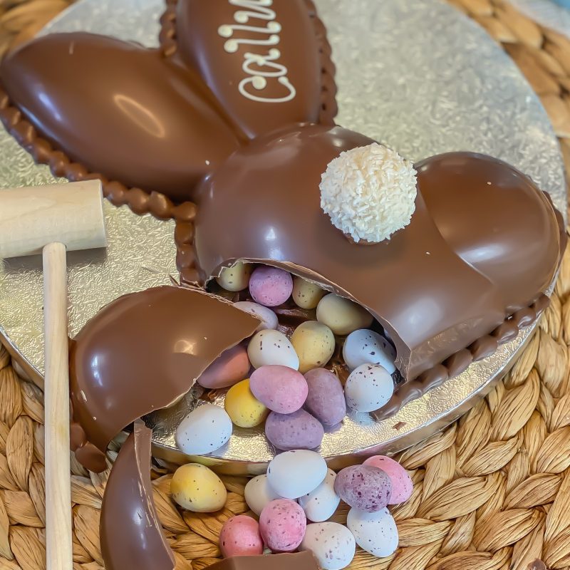 Personalised Belgian Chocolate Smash Bunny Bum