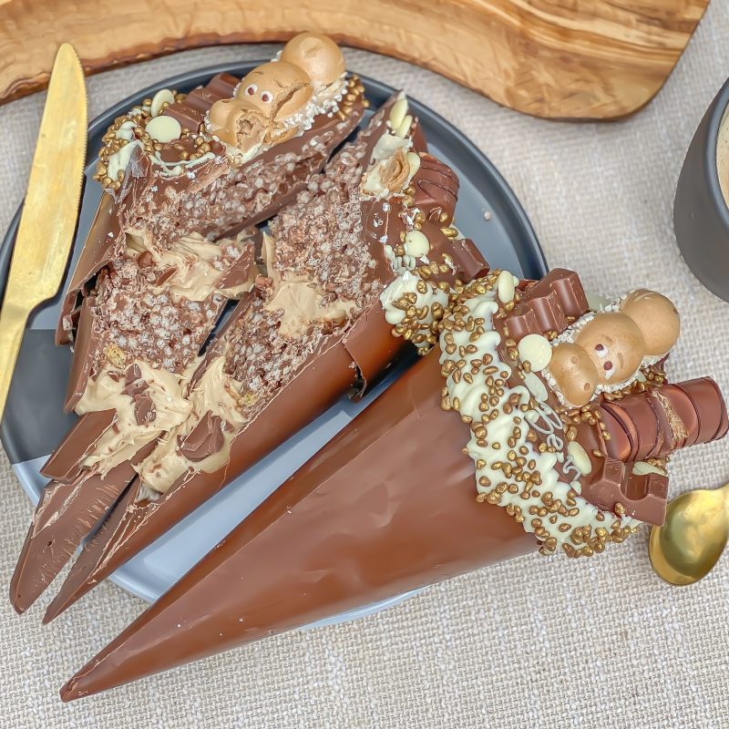 Personalised Bueno Loaded Belgian Chocolate Ice Cream Cone