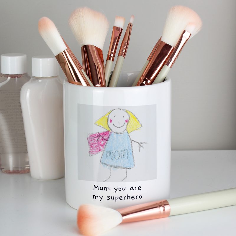 Personalised Child's Drawing Photo Upload Storage Pot