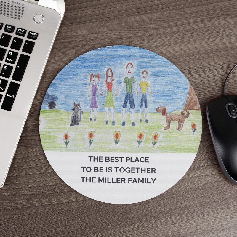 Personalised Child's Drawing Photo Upload Mouse Mat
