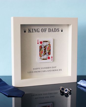 Personalised King of Dads Hand Finished Frame