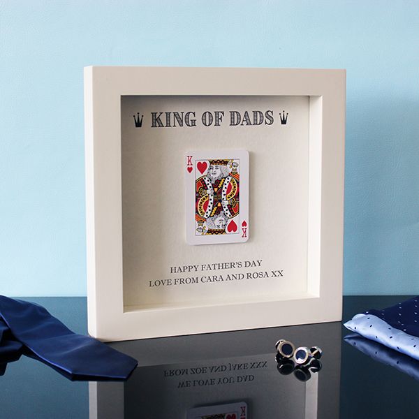 Personalised King of Dads Hand Finished Frame