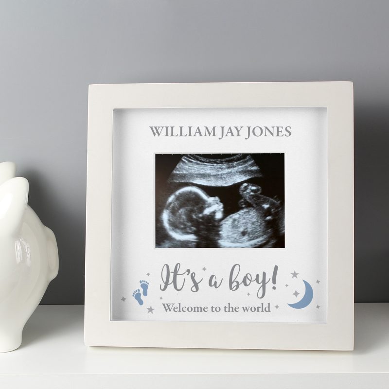 Personalised 'It's A Boy' Baby Scan Frame