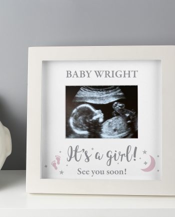 Personalised It's A Girl Baby Scan Frame