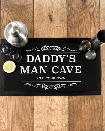 Personalised Dad's Man Cave Bar Mat