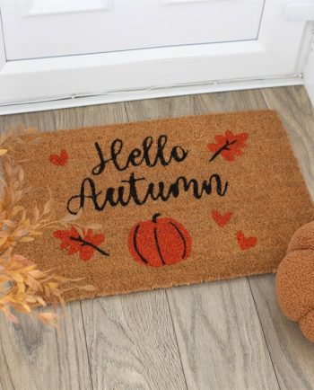 Natural Hello Autumn Coir Doormat