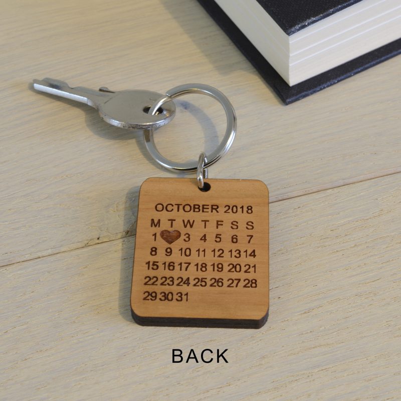 Personalised The Day You Became My Mummy Wooden Key Ring