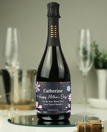 Personalised Flower Prosecco