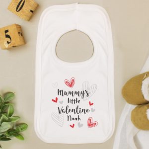 Personalised Little Valentines Baby Bib