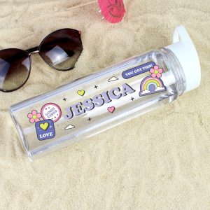 Personalised Good Vibes Kids Water Bottle