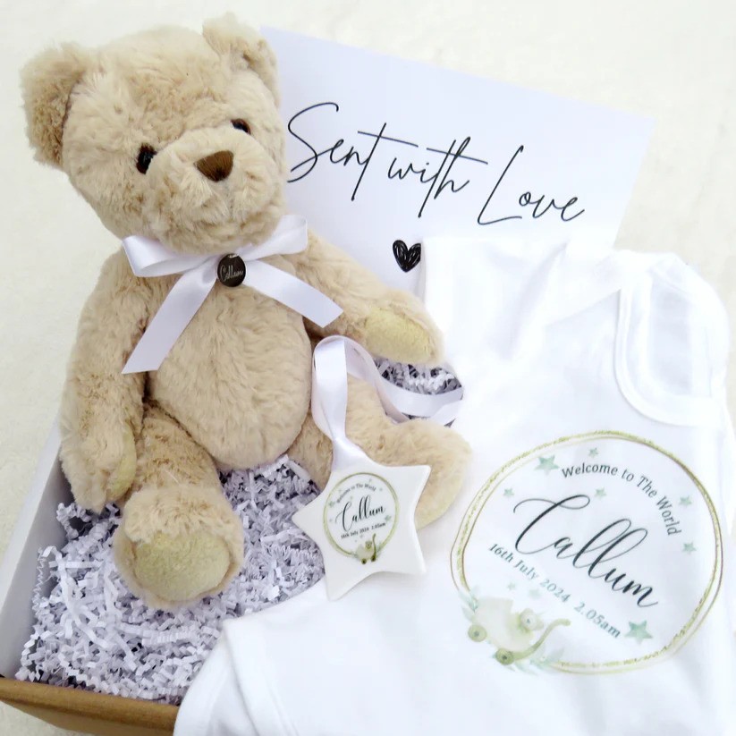 Personalised Welcome to the World Baby Grow Gift Box