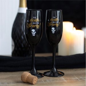 Til Death Do Us Party Champagne Flutes