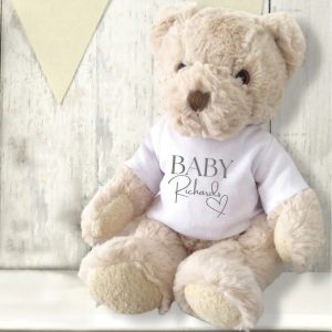 Personalised Heart T-Shirt Luxury Teddy Bear