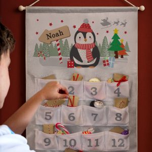 Personalised Christmas Penguin Felt Advent Calendar