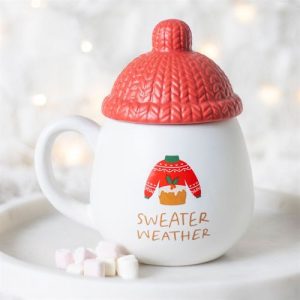 Sweater Weather Lidded Round Mug