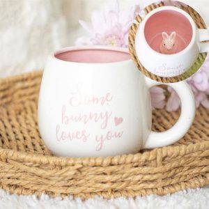 Some Bunny Loves You Peekaboo Round Mug