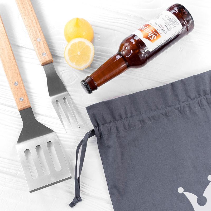 Personalised King Of The Grill BBQ Tools Set