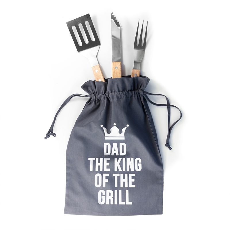 Personalised King Of The Grill BBQ Tools Set