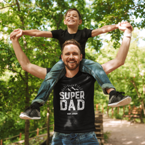 Personalised Super Dad Cotton T-Shirt