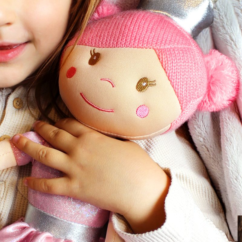 Personalised Pretty In Pink Princess Rag Doll
