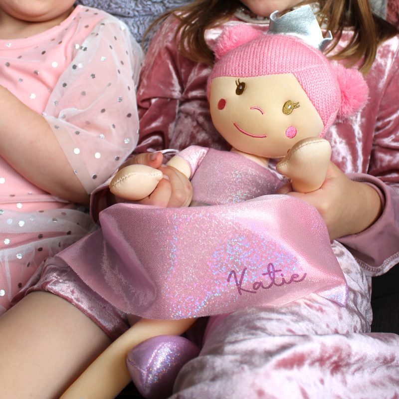 Personalised Pretty In Pink Princess Rag Doll