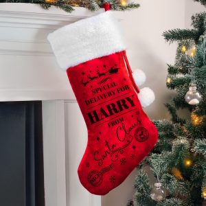 Personalised Special Delivery Christmas Stocking