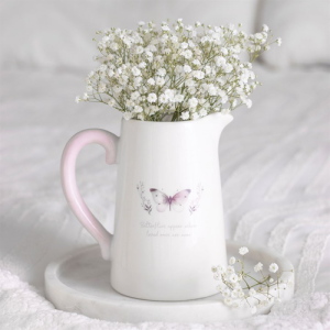 Butterflies Appear Ceramic Flower Jug