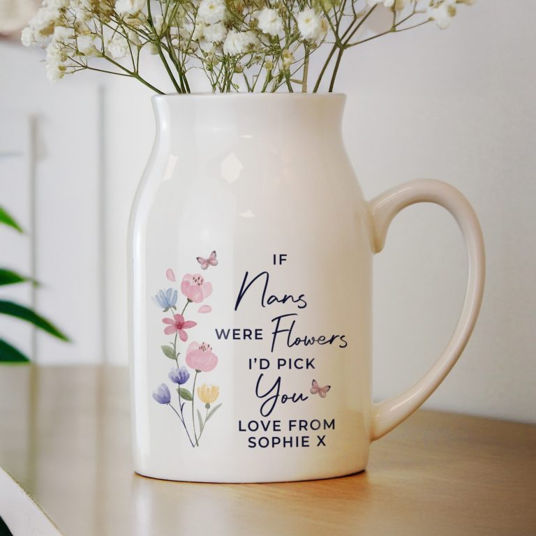 Personalised I'd Pick You Flower Jug