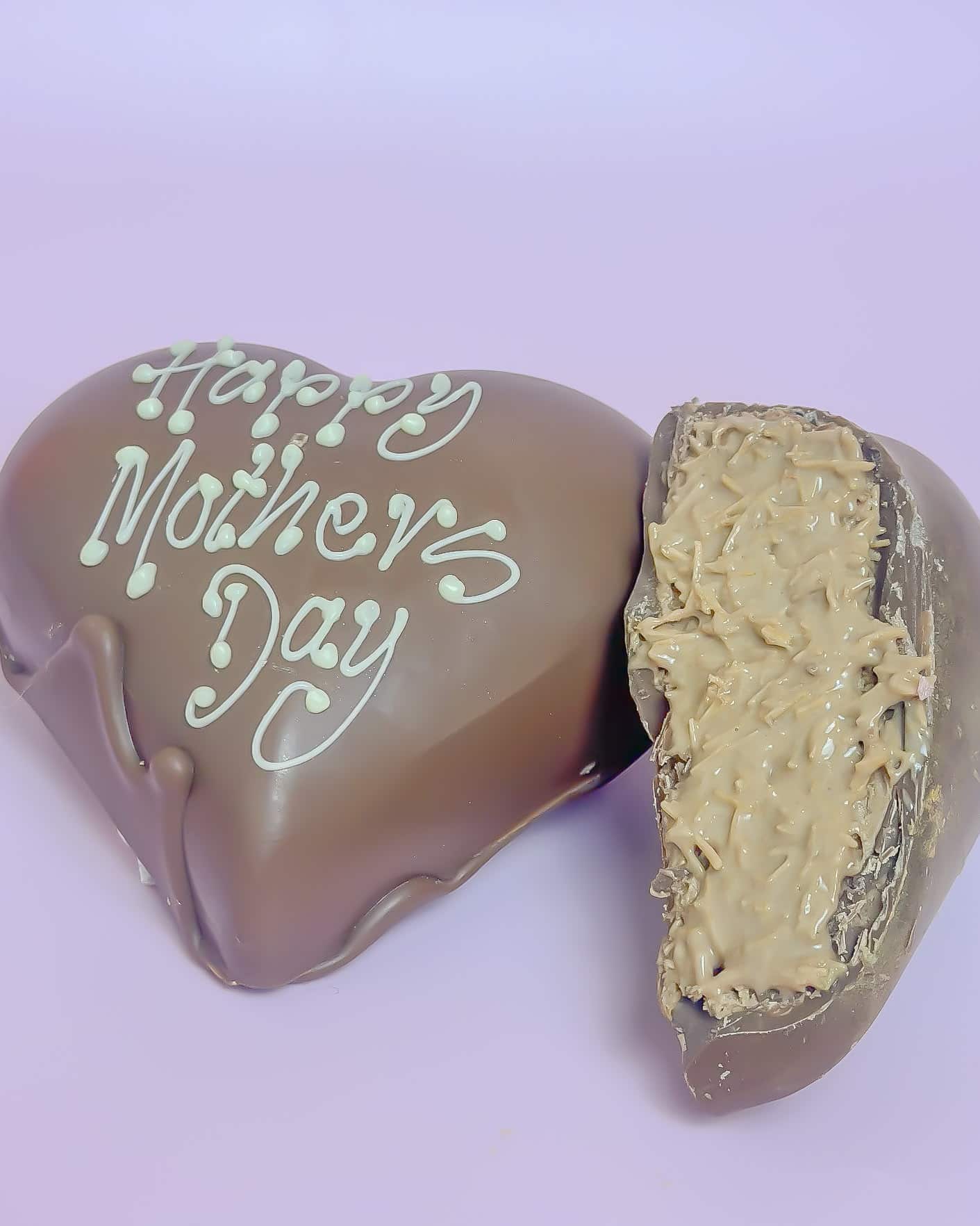 Personalised Mother’s Day Belgian Milk Chocolate Stuffed Hearts Personalised Mother’s Day Belgian Milk Chocolate Stuffed Hearts