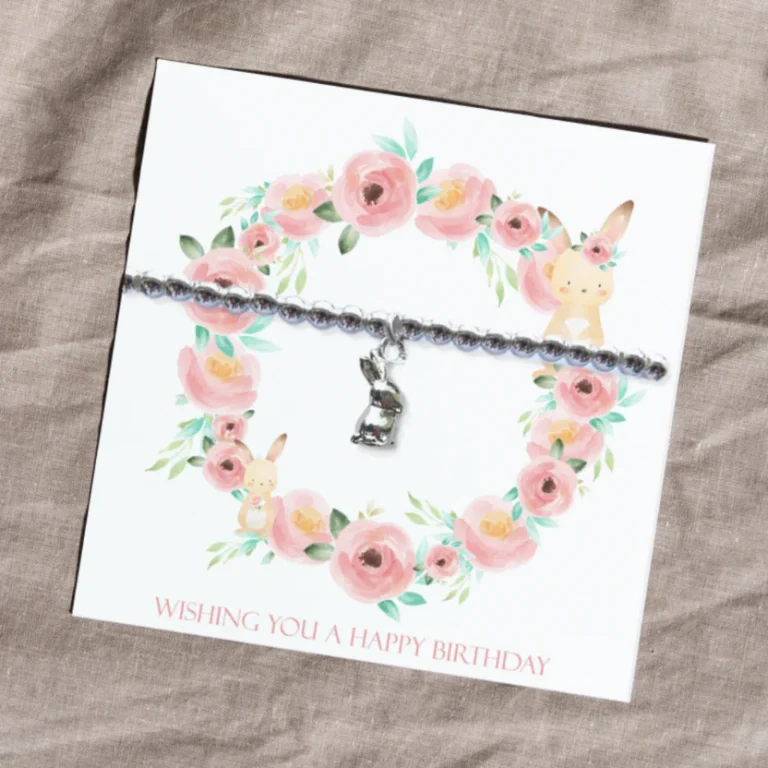 Happy Birthday Bunny Bracelet & Gift Card