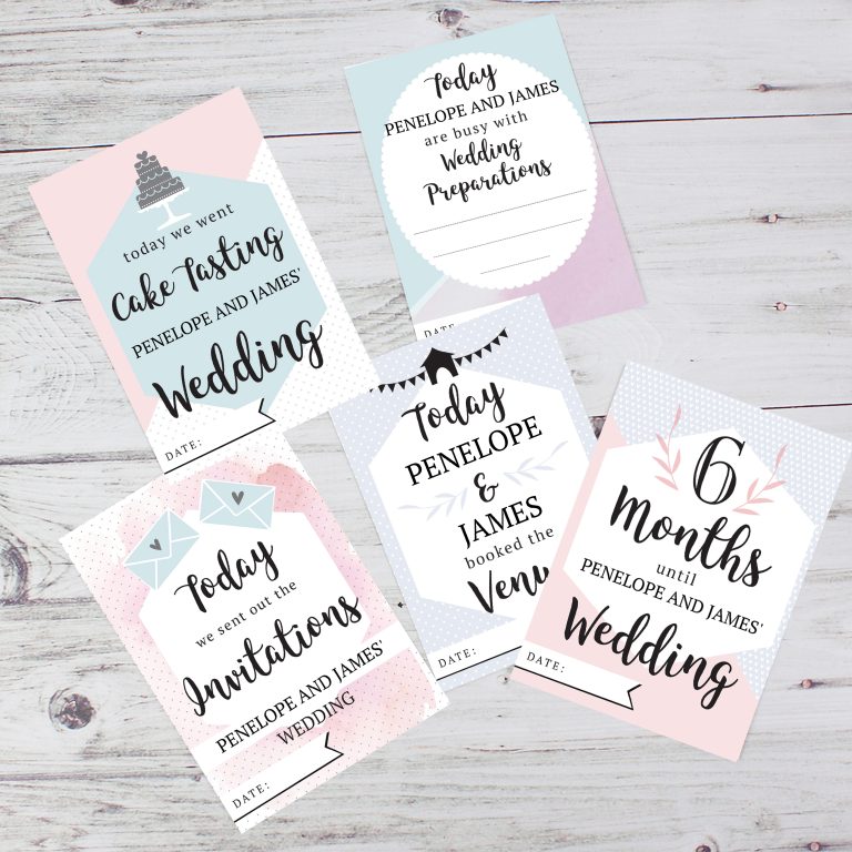 Personalised Milestone Moment Wedding Cards