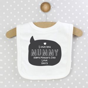 Personalised Speech Bubble Babies Bib