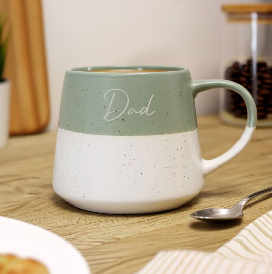 Personalised Sage Green Speckled Ceramic Mug