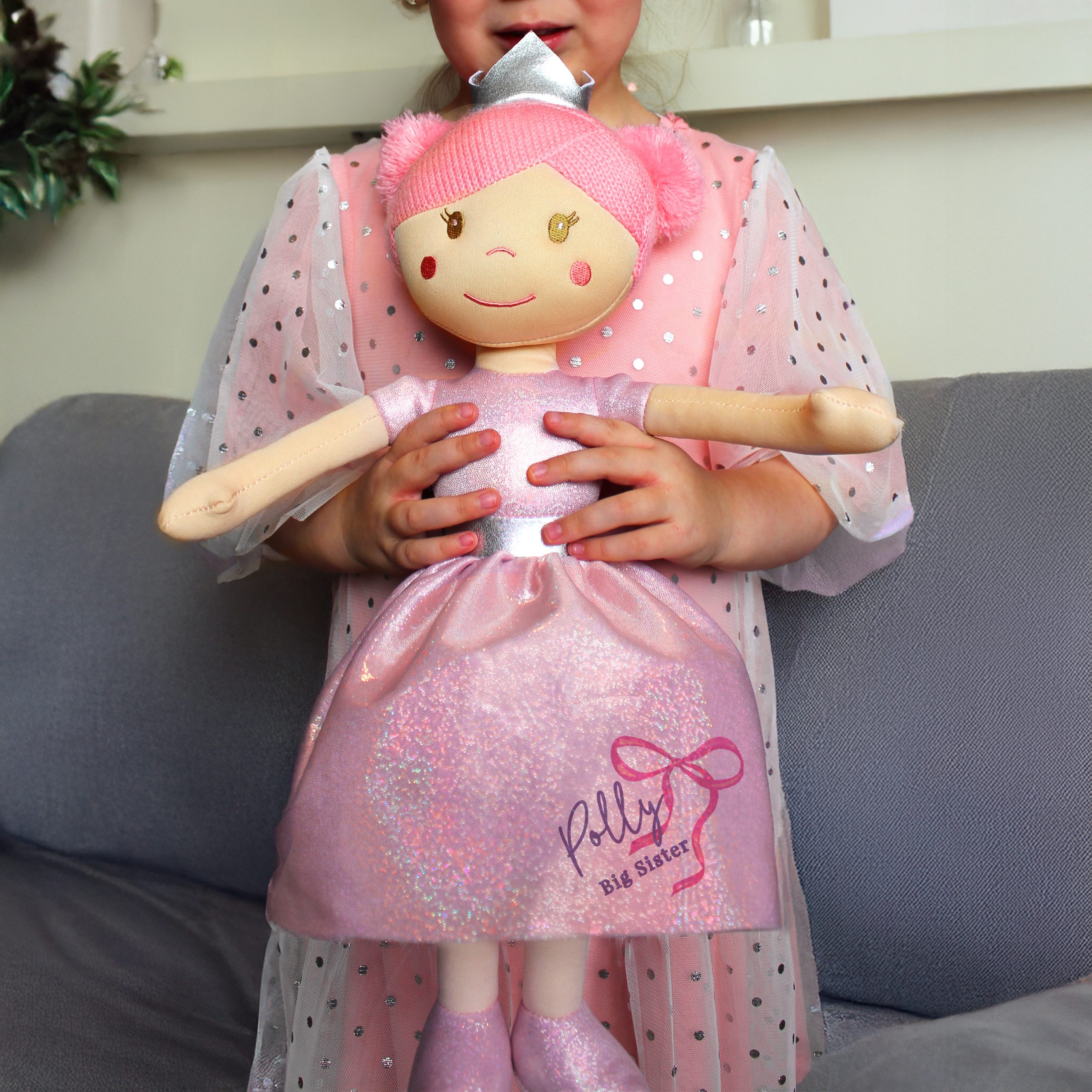 Personalised Bow Princess Rag Doll Personalised Bow Princess Rag Doll