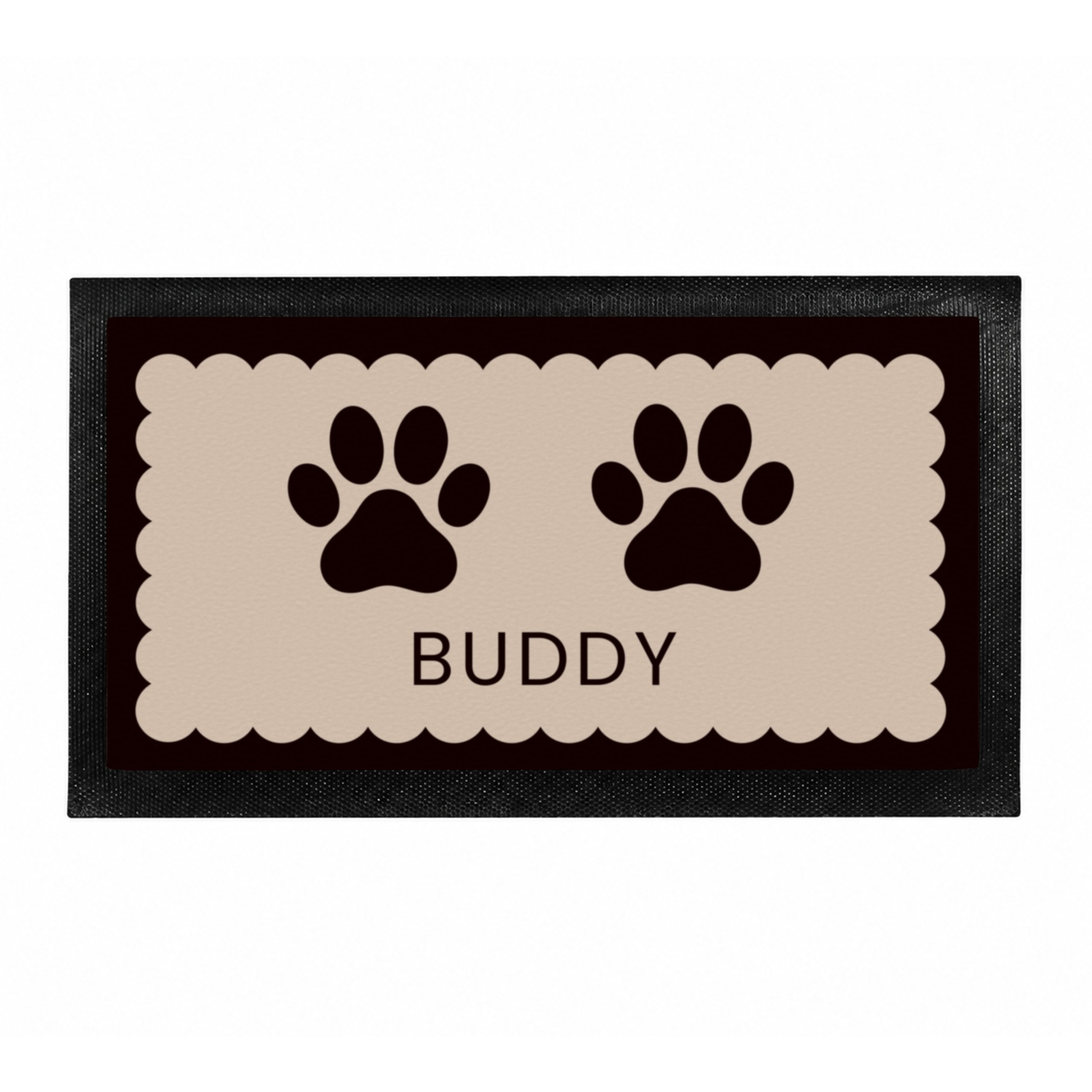 Personalised Paw Prints Pet Bowl Mat Personalised Paw Prints Pet Bowl Mat